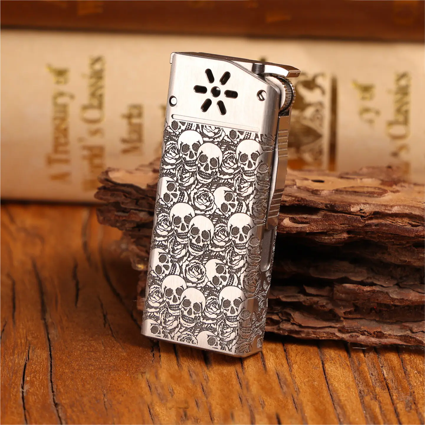 Flint Wheel Kerosene Lighter - Titanium