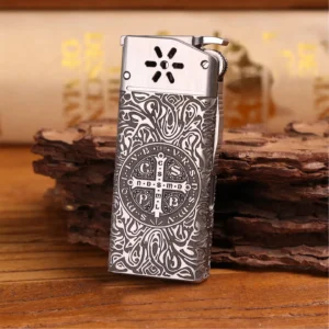 Flint Wheel Titanium Kerosene Lighter - Constantine