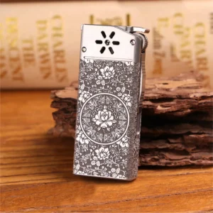 Flint Wheel Kerosene Lighter - Titanium
