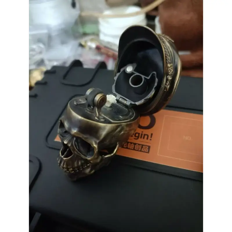 Handmade War Maniac with Gas Mask Kerosene Lighter - Image 5