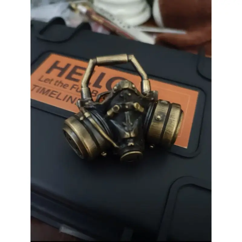 Handmade War Maniac with Gas Mask Kerosene Lighter - Image 7