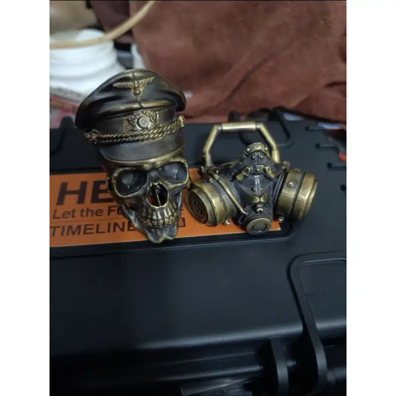 Handmade War Maniac with Gas Mask Kerosene Lighter - Image 4