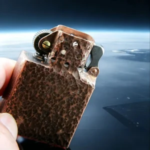Hand Forged Kerosene Insert for Zippo - Hammered Texture - Image 3