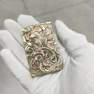 Zorro Zl8 Tang Floral Relief - Brass Inlaid