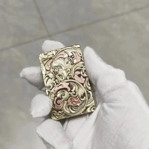 Zorro Zl8 Tang Floral Relief - Brass Inlaid - Image 2