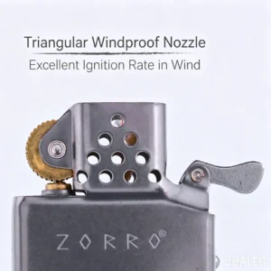 Zorro Full Titanium Lighter - 2nd Generation Shell + Insert - Image 6