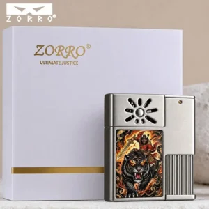Zorro One Press Square Kerosene Lighter - Image 6