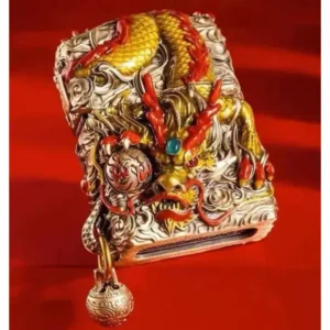 Zippo Legendary Dragon and Phoenix Enamel Kerosene Lighter - Image 3