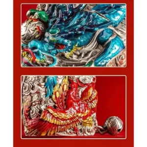 Zippo Legendary Dragon and Phoenix Enamel Kerosene Lighter - Image 3