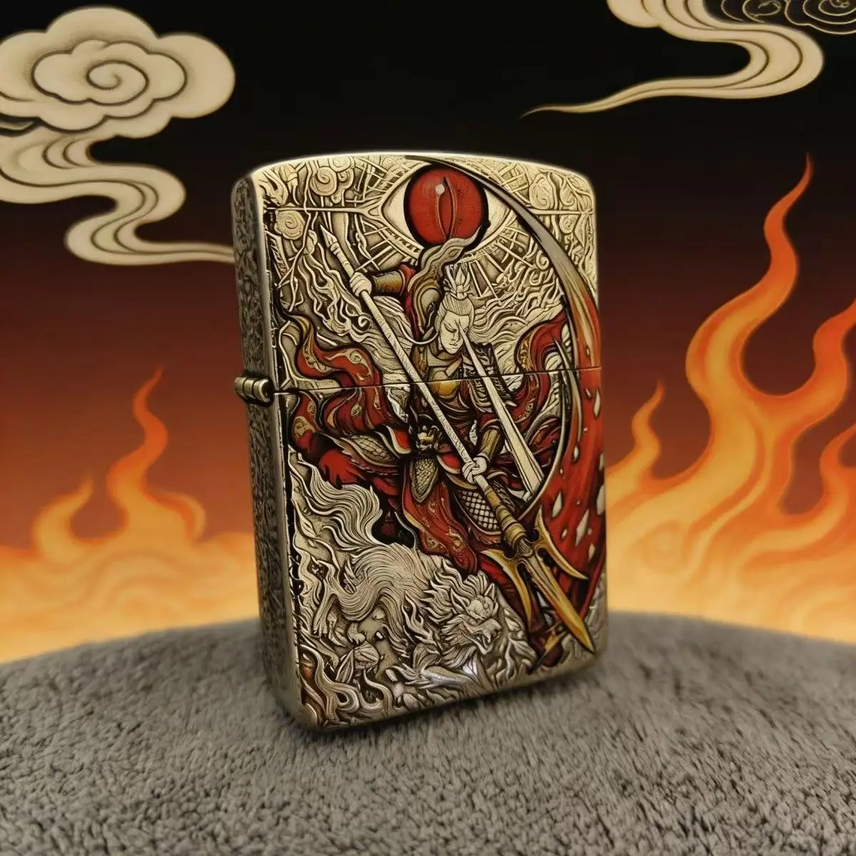 Zorro 910S Three-eyed Warrior God – Silver Enamel Colored
