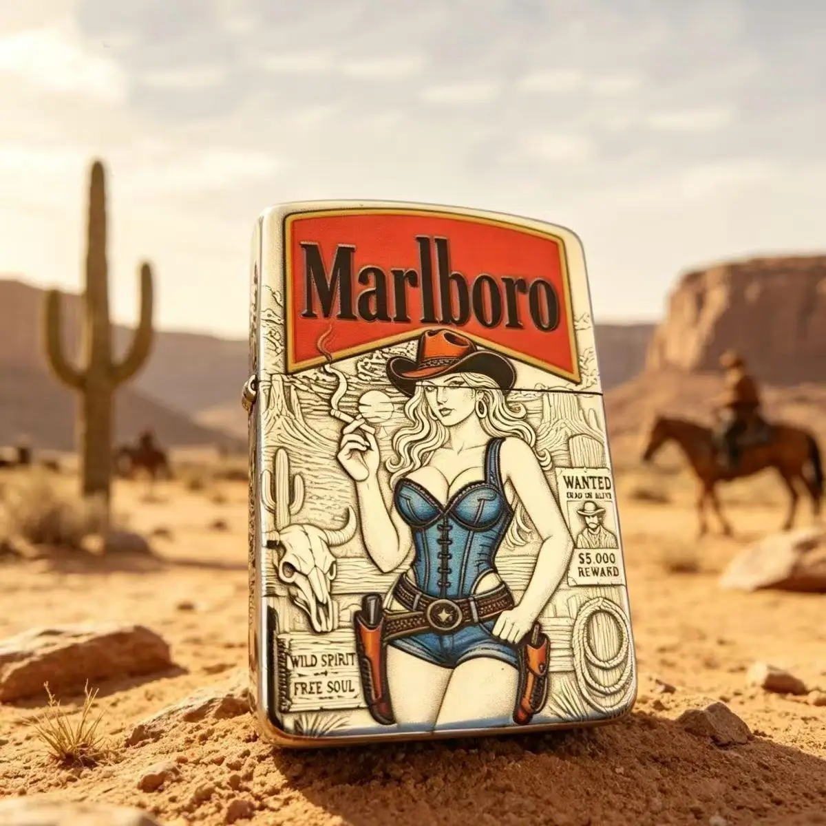 Zorro 910S Marlboro – Silver Enamel Colored