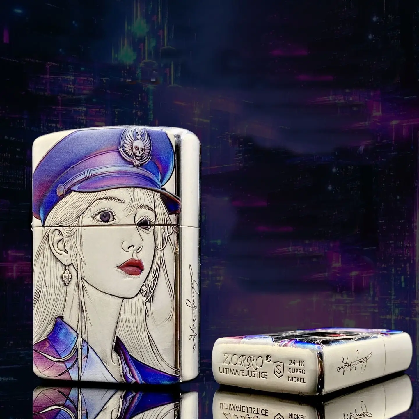 Zorro 902S Gorgeous Babe – Silver Enamel Colored - Image 7