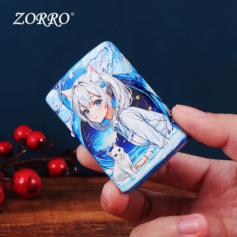 Zorro 902 Anime Girl with White Cat - Image 4